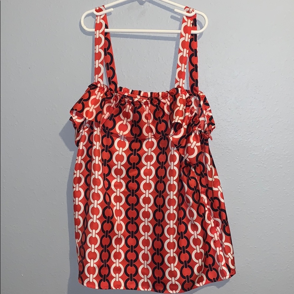 3/$25 Ann Taylor LOFT ruffle top w/shirred detail